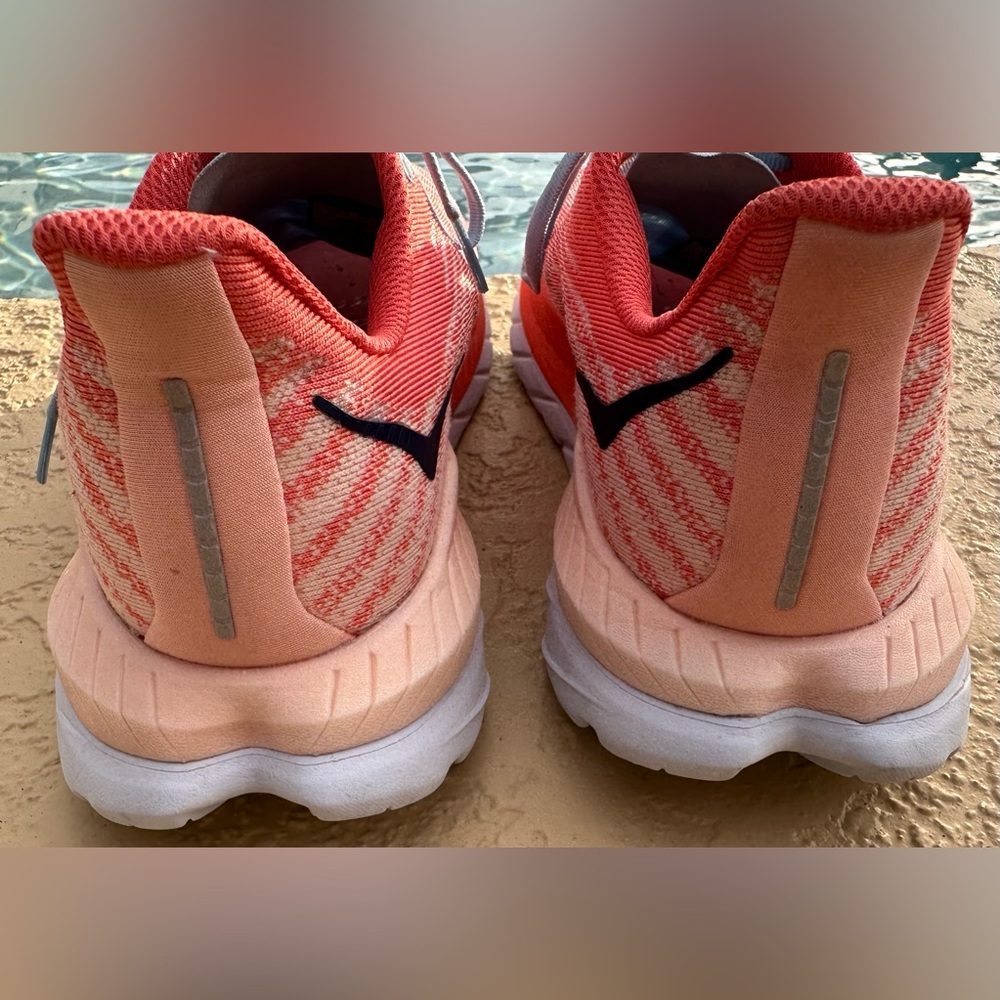 Hoka One One Mach 5 Camellia Peach Parfait Running Shoes Women’s Size 8 in VGC - Picture 12 of 16